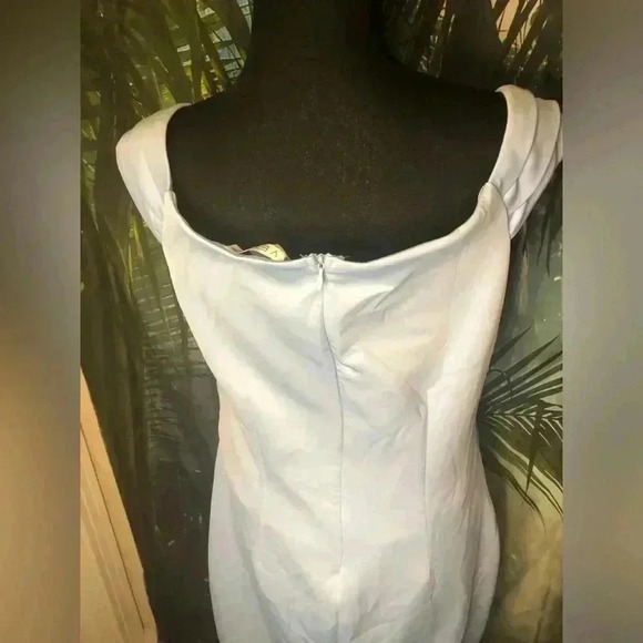 Powder Blue asymmetrical Dress - Picture 3 of 14